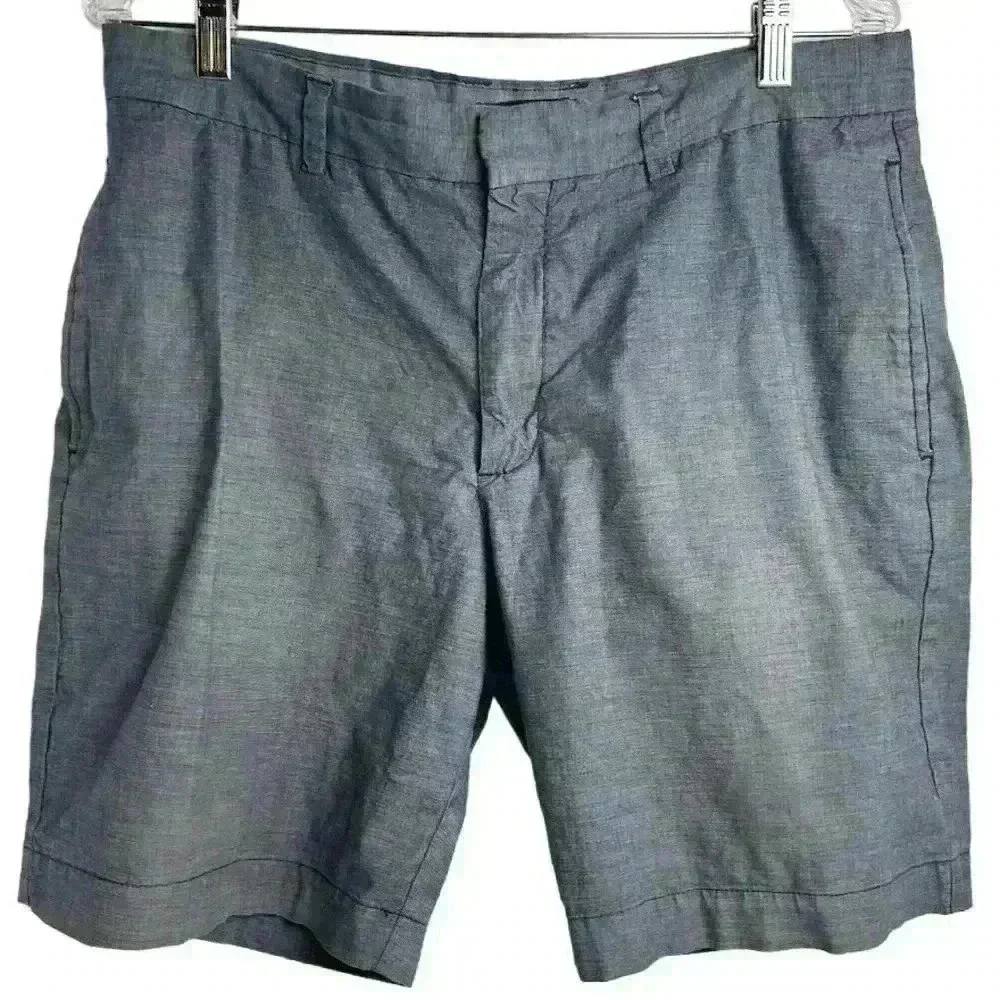 Banana Republic‎ Men's Aiden Chino Shorts Blue Size 33 Casual Summer